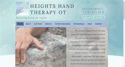 Desktop Screenshot of heightshandtherapy.com