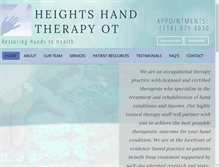 Tablet Screenshot of heightshandtherapy.com